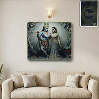 Radha Krishna Wall Frame Home Organization Storage Solution