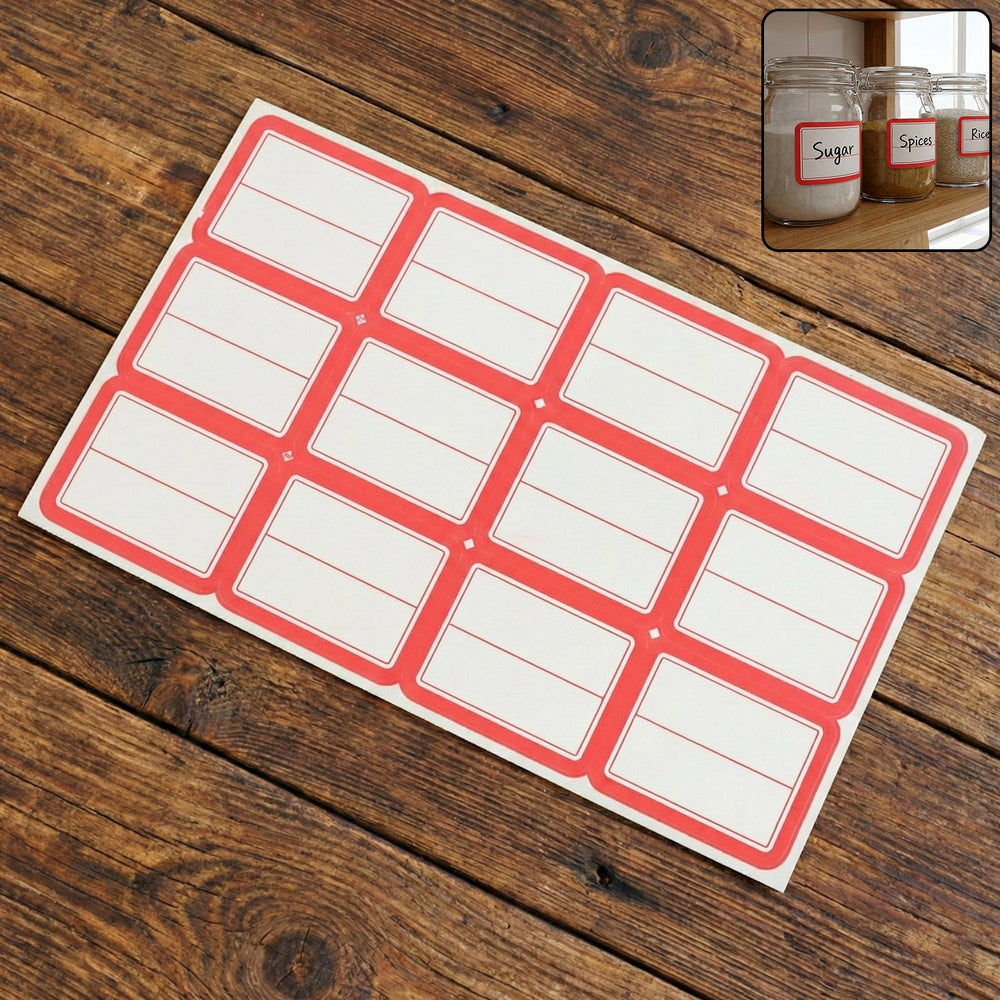 Self-Adhesive Label Sticker Sheet Bedroom Organization Furniture Storage
