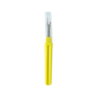 Embroidery seam ripper tool with safety cap
