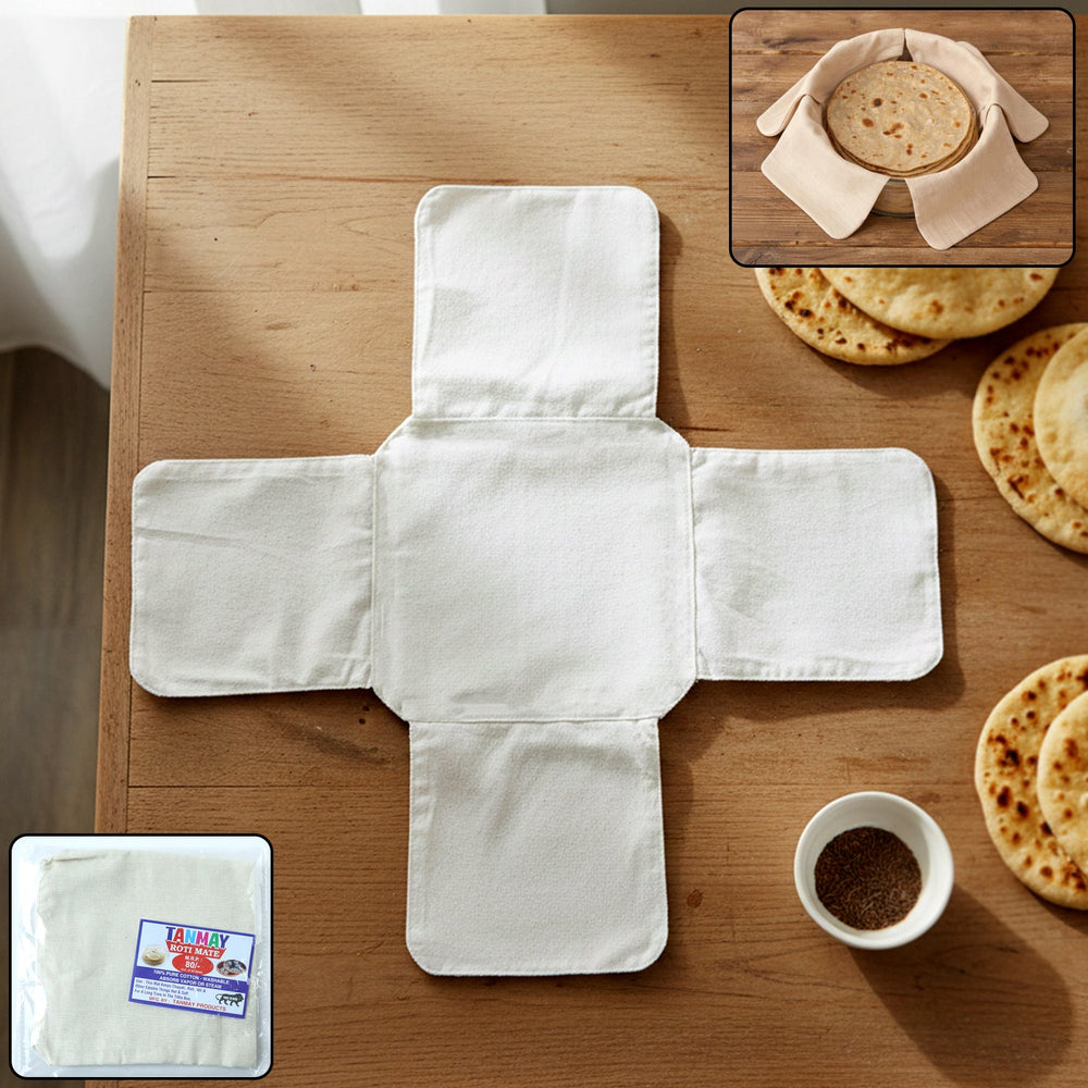 Pure Cotton Roti Mate Cloth Kitchen Storage Organizer Solution