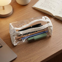 Transparent PVC Pencil Case – Stylish & Durable Stationery Organizer Your Brand