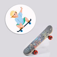 Wood Skateboard Home Organization Storage Solution Storage