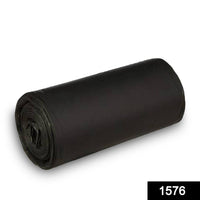 Heavy-duty black garbage bags, 30 x 50 inch, designed for strength.