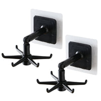 Rotatable Hooks Home Organization Storage Solution Storage