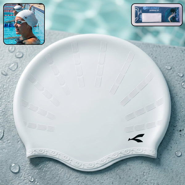 Silicone Swimming Cap Ð Waterproof & Flexible Fit for All Ages