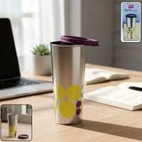 Stainless Steel Travel Tumbler 600 ML Portable Travel Essential Organizer
