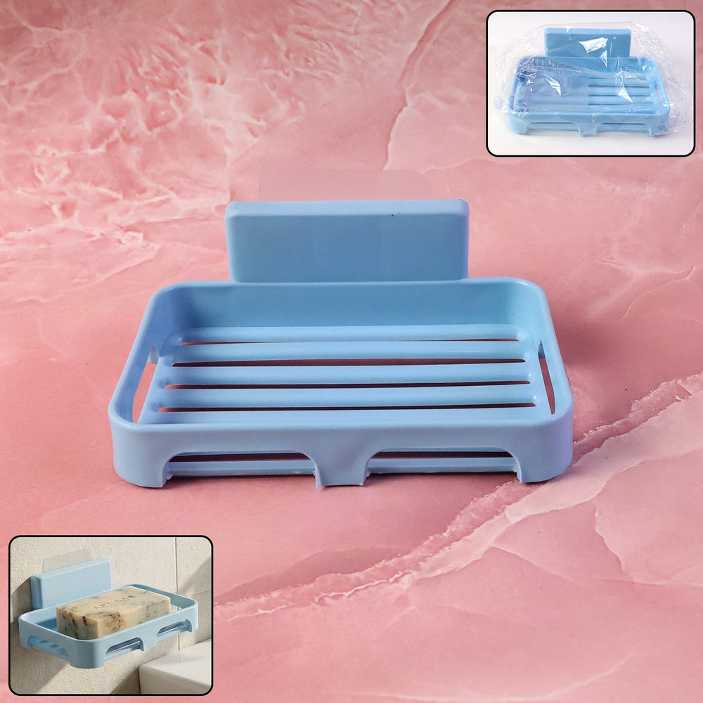 Plastic Soap Dish with Drain Slots – Self-Adhesive Wall Mount Your Brand