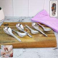 Stainless Steel Soup Spoon Set Home Organization Storage Solution