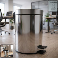 Stainless Steel Pedal Dustbin Ð Compact & Hygienic Waste Dis Home Organization