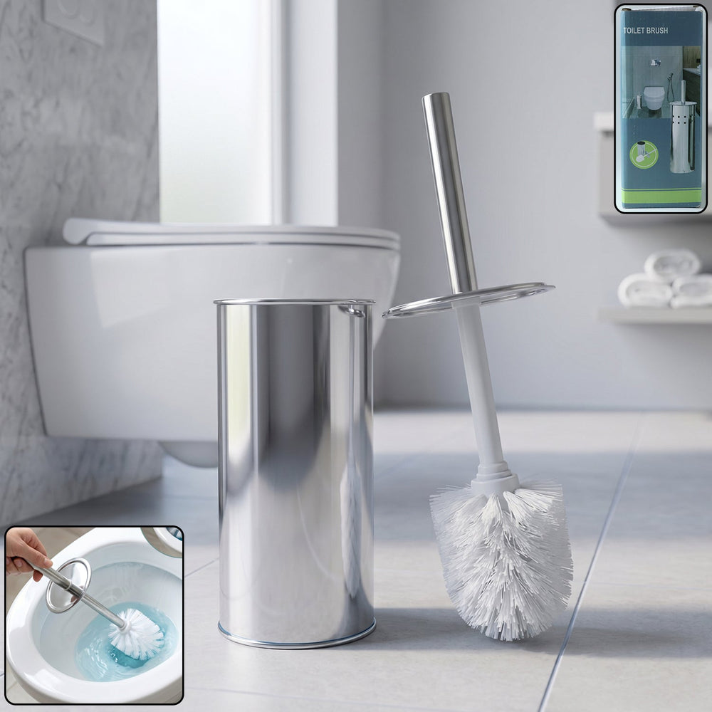 Toilet Cleaning Brush – Durable with Long Handle and Holder Your Brand