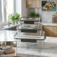 Plastic Airtight Food Storage Container Set Kitchen Storage Organizer Solution