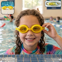 Kids Colorful Swimming Goggles Ð Leakproof, Adjustable Fit Portable Travel Essential Organizer