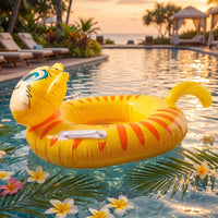 Kids Inflatable Tiger Swim Ring Ð Safe Water Play Float for Portable