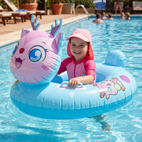 Kids pool float with easy grip handle for water activities