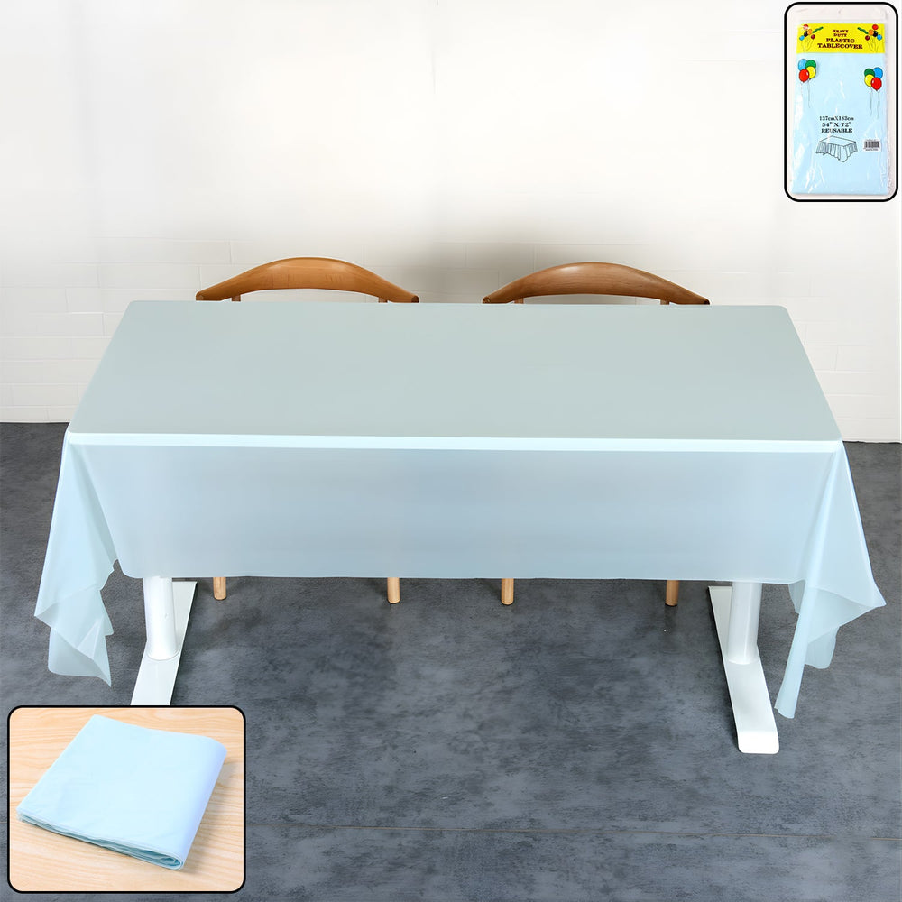 Disposable Plastic Table Cover - Waterproof & Tear-Resistant 137x183 cm - product image