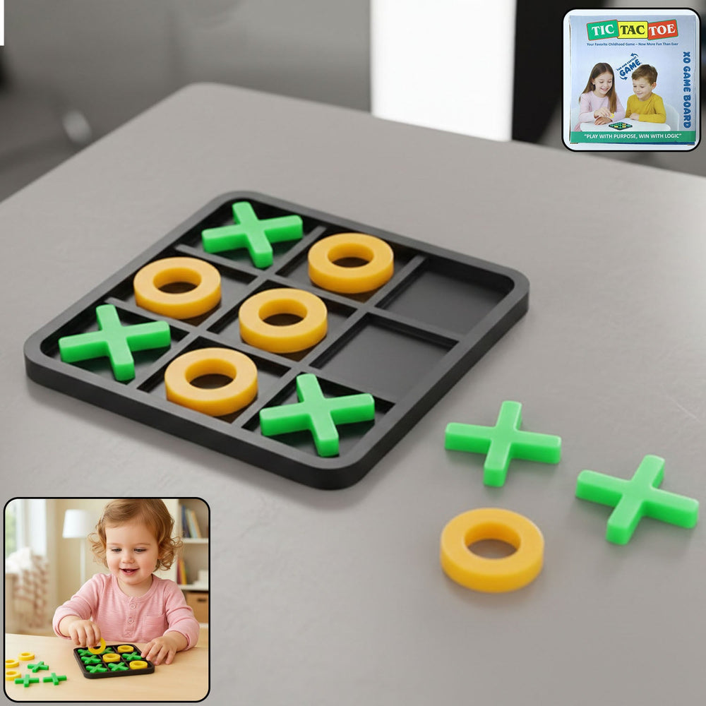 Classic Tic Tac Toe Board Game Home Organization Storage Solution