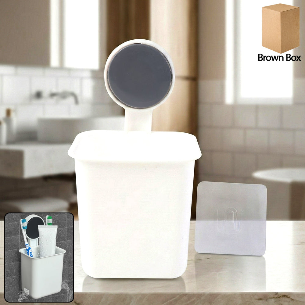 Wall Mounted Toothbrush Holder Kitchen Storage Organizer Solution