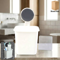 Wall Mounted Toothbrush Holder Kitchen Storage Organizer Solution