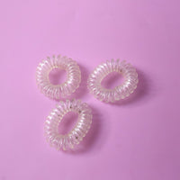 Clear plastic hair bands for casual and formal styles