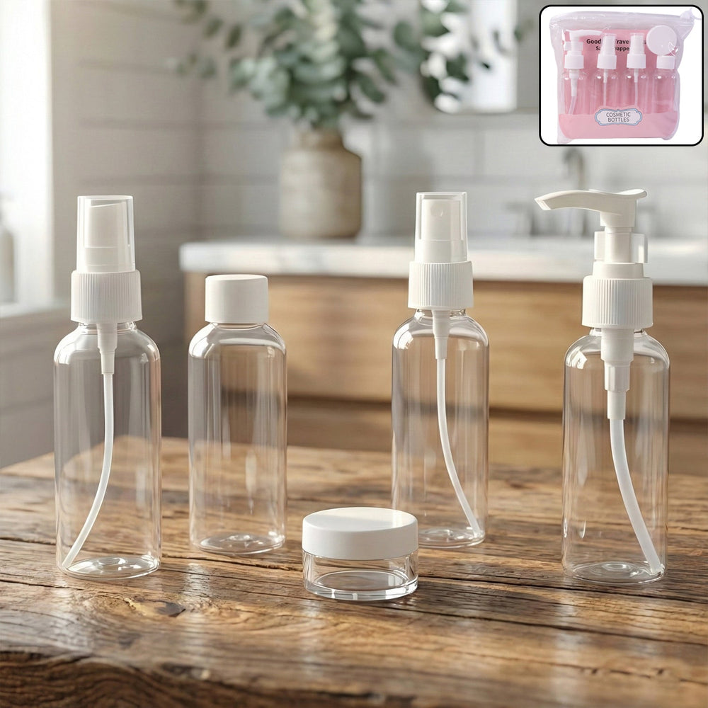 Travel Cosmetic Bottle Set Kitchen Storage Organizer Solution