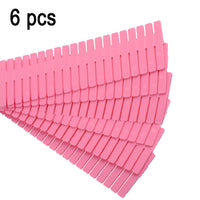 Packaging of the adjustable drawer organizer set, showing multiple pieces.