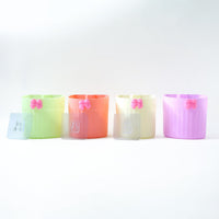 White bathroom organizer cup for toothbrushes and accessories