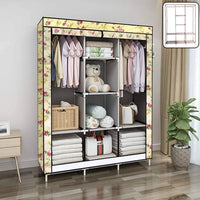 Portable Fabric Wardrobe Closet Multipurpose Storage Organizer Container