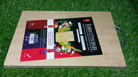 Product shot of a thick bamboo kitchen board, highlighting its robust design.