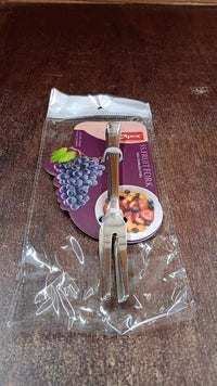 Packaged Apex stainless steel fruit fork set ready for sale