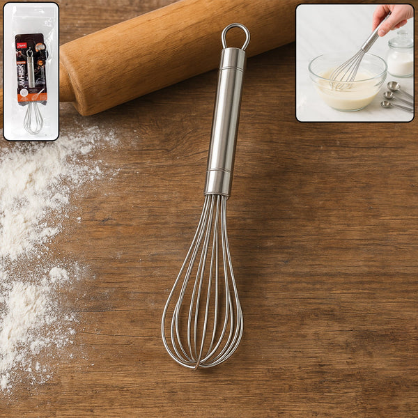 Stainless Steel Small Hand Whisk Kitchen Storage Organizer Solution