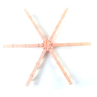 Foldable Clothes Drying Hanger with Clips, Plastic Multi-Clip Drying Rack (1 Pc) Your Brand