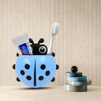 Ladybug Toothbrush Holder – Suction Hook Bathroom Organizer | BrushedUp Your Brand