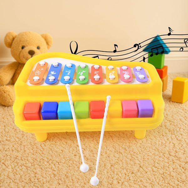 Baby Musical Toy Piano with Xylophone – 2-in-1 Educational Toy Your Brand