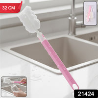 Silicone Bottle Cleaning Brush – Long Handle for Gentle, Deep Reach Your Brand
