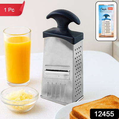 Apex Classic 4-in-1 Stainless Steel Grater Slicer with Handl Kitchen Storage Organizer