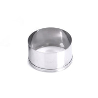 The complete stainless steel cookie cutter set displaying all four distinct shapes.