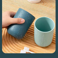 Wall Mount Toothbrush Holder – 2 Cups, Self-Adhesive | BrushedUp Your Brand