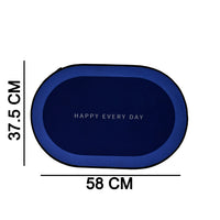 Non-Slip Oval Bath Mat – Super Absorbent Soft Velvet Surface Your Brand