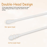 Baby Cotton Swabs – Ultra-Soft Double-Tip Safety, 200 Pc Your Brand