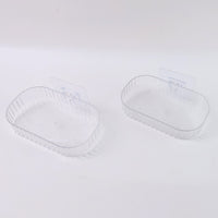 Transparent Wall Mounted Soap Dish Holder – Self Adhesive 2 Pc Your Brand