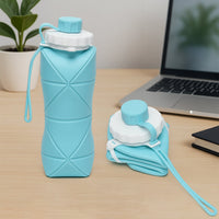 600ml Collapsible Silicone Water Bottle Home Organization Storage Solution