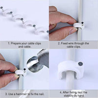 Premium 6mm Cable Management Nail Clips – Easy Wire Organization Your Brand