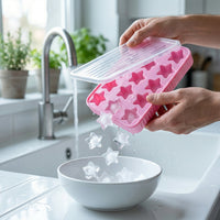plastic star ice cube tray for freezing