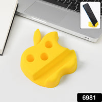Apple-Shaped Mobile Stand with Pen Holder – Dual Function Desk Organizer Your Brand