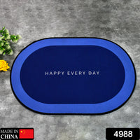 Non-Slip Oval Bath Mat – Super Absorbent Soft Velvet Surface Your Brand