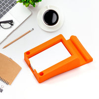 Plastic Business Card & Mobile Holder – Space-Saving Desk Organizer Your Brand