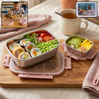 Kids Stainless Steel Lunch Box Set Ð Leak-Proof & Durable Kitchen Storage