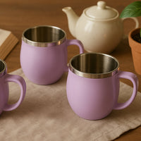 Double Wall Stainless Steel Mug Set Home Organization Storage Solution