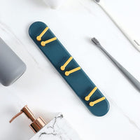 Wall-Mounted Toothbrush Holder – Plastic Bathroom Organizer | BrushedUp Your Brand