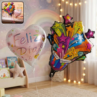 Feliz Dia Celebration Foil Balloon Ð Vibrant Party Decor Home Organization Storage